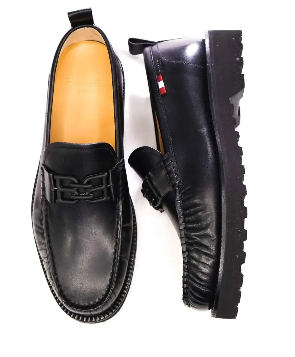 $800 BALLY - Black Leather